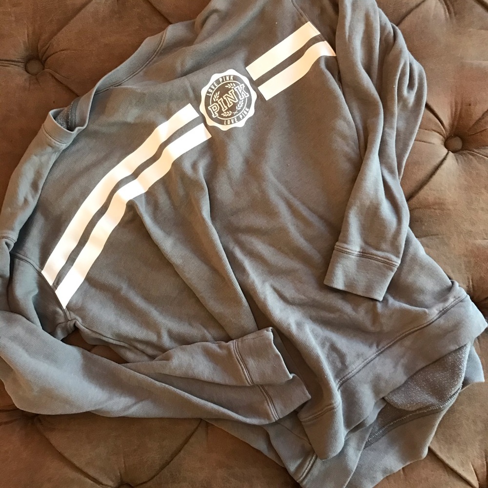 Gray pink hoodie